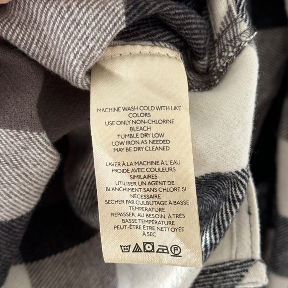 FREE PEOPLE Izzy Cargo Shirt in Black & Cream M - Picture 7 of 7